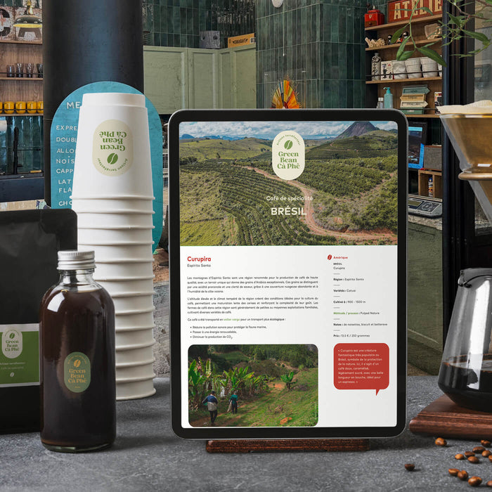 Café de spécialité Brésil : Curupira, consultez la fiche produit en ligne
